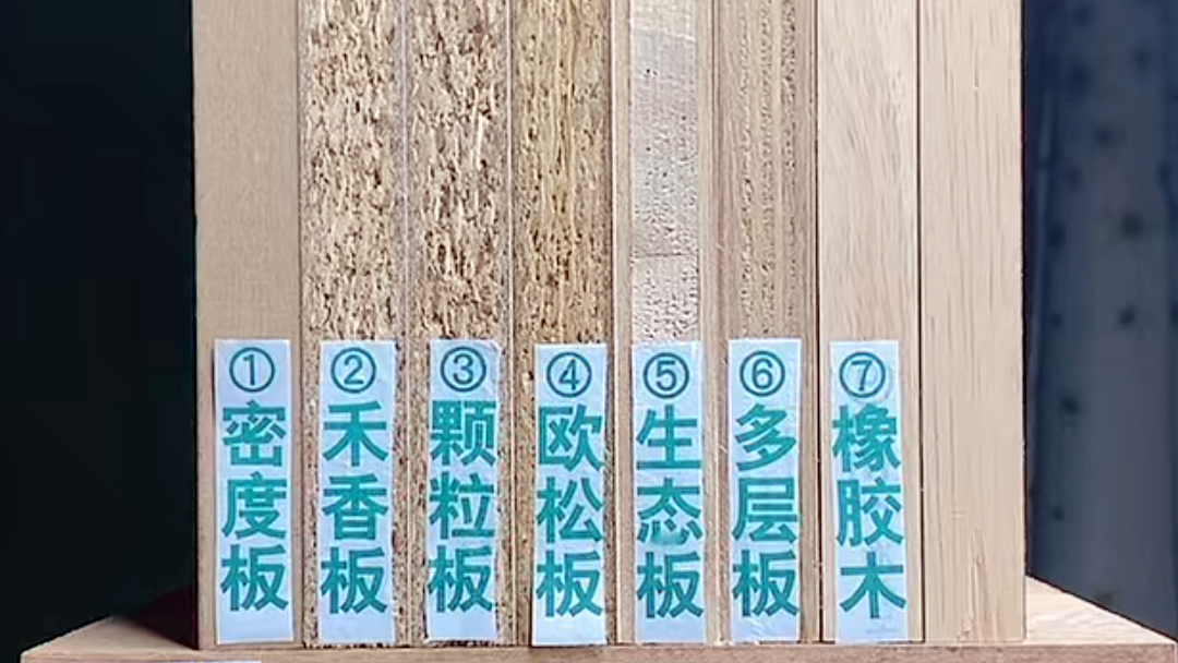 密度板、禾香板、顆粒板、歐松板、多層板、生態(tài)板哪種板材最環(huán)保